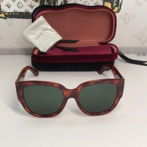 New Authentic Gucci Brown Sunglasses GG0142SA 002 - Picture 5 of 11